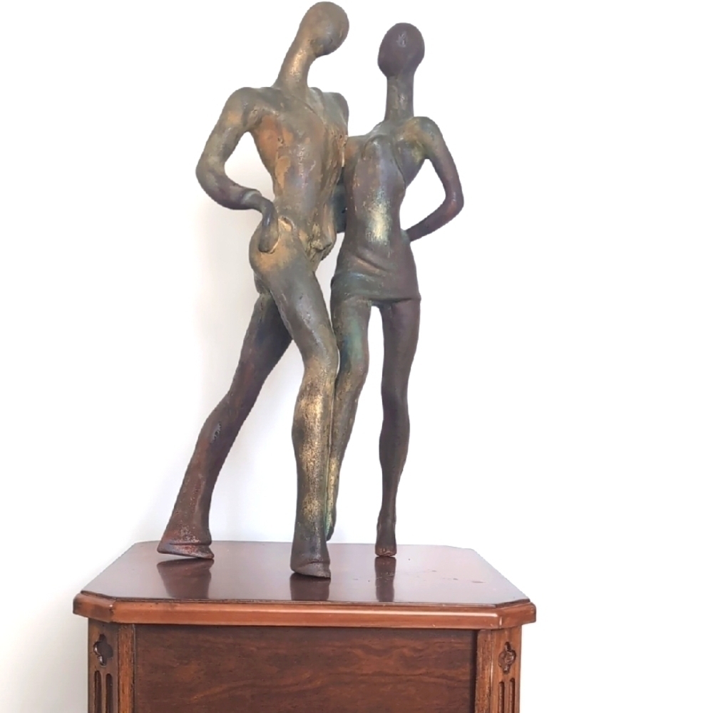 Vintage George Tudzarov Sensual Dancers Signed Zaro Sculpture Statue Figurine